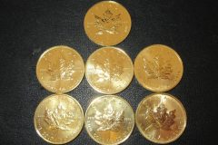 メイプルリーフ金貨7点