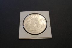 1869年ベルギー5フラン古銀貨