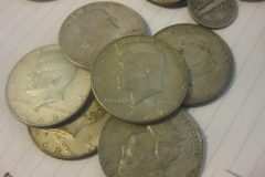 50年前のケネディ50セント銀貨
