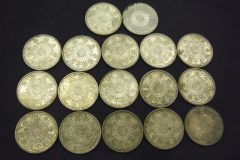 小型50銭銀貨　特年　昭和13年
