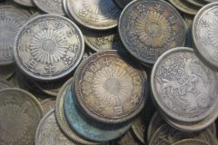 鳳凰小型50銭銀貨