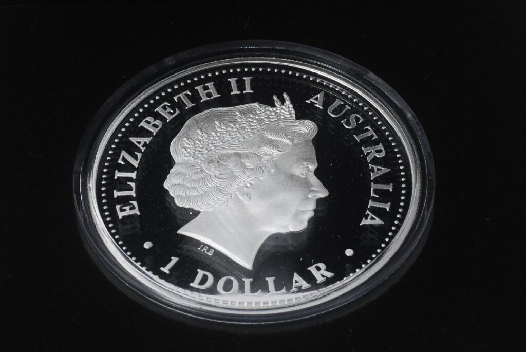 オーストラリア　1ドルプルーフ銀貨　エリザベス2世　2000年　ミレニアムコイン